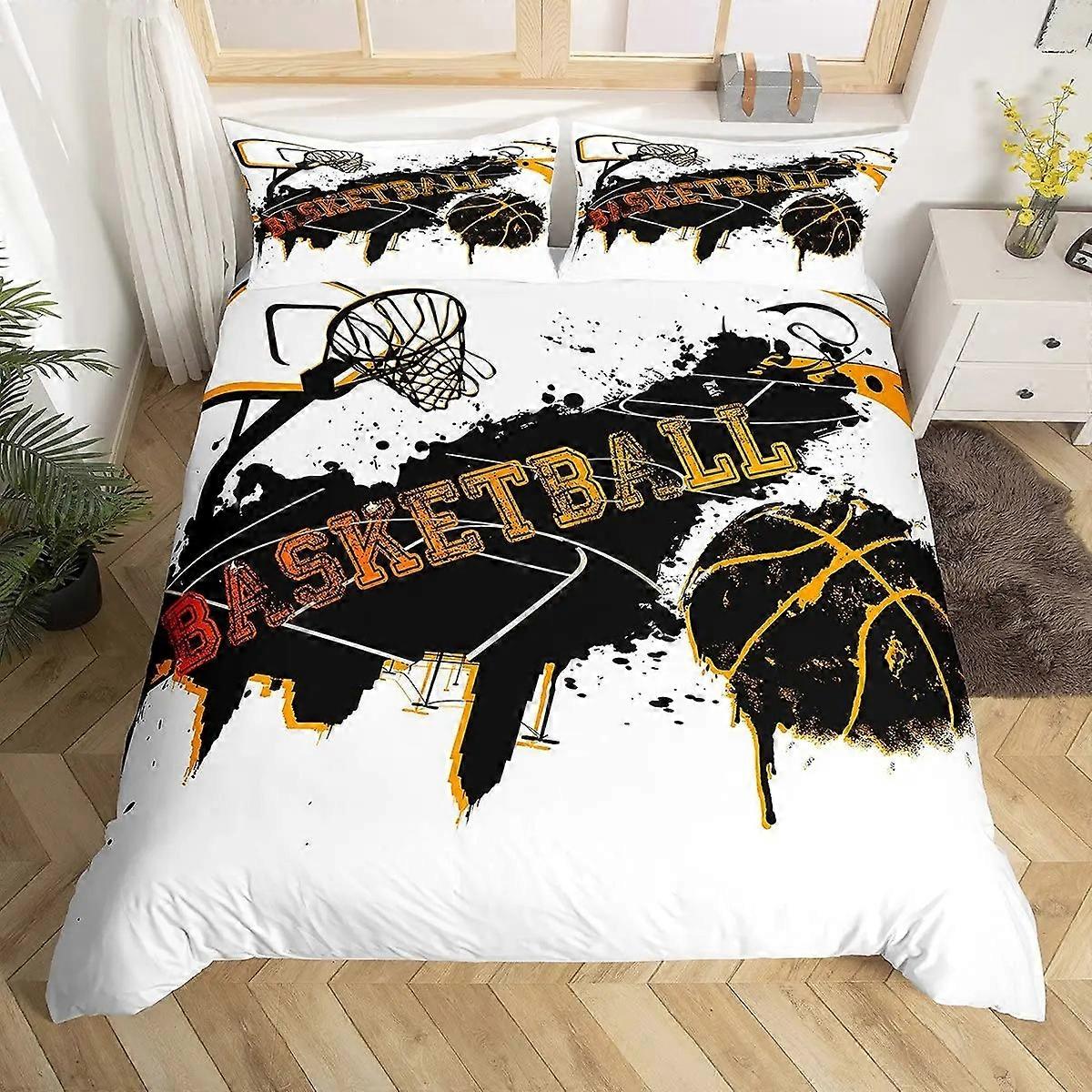 i47 lakan basket tecknad påslakan sängkläder set 100% polyester 3D digital utskrift barn pojkar sängkläder king size utskrift barn gåva lakan