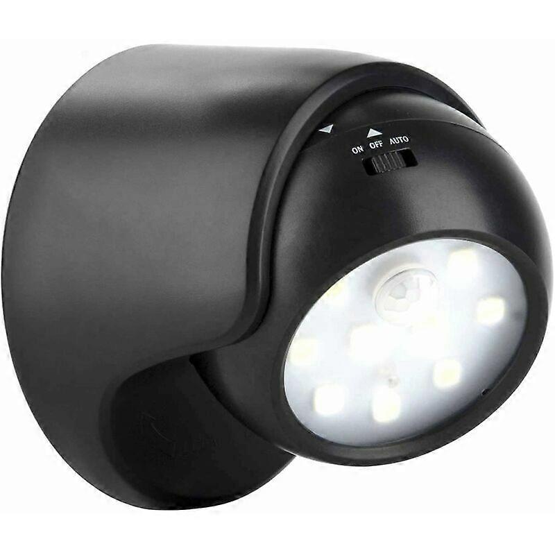 Outdoor wall light, motion sensor, 1000 lumens, LED outdoor lighting, battery operated, 360 degree rotatable, tiltable