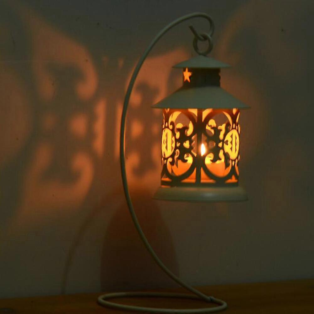 zakka Creative Gift Hollow Iron Candle Stand Creative Table Decoration