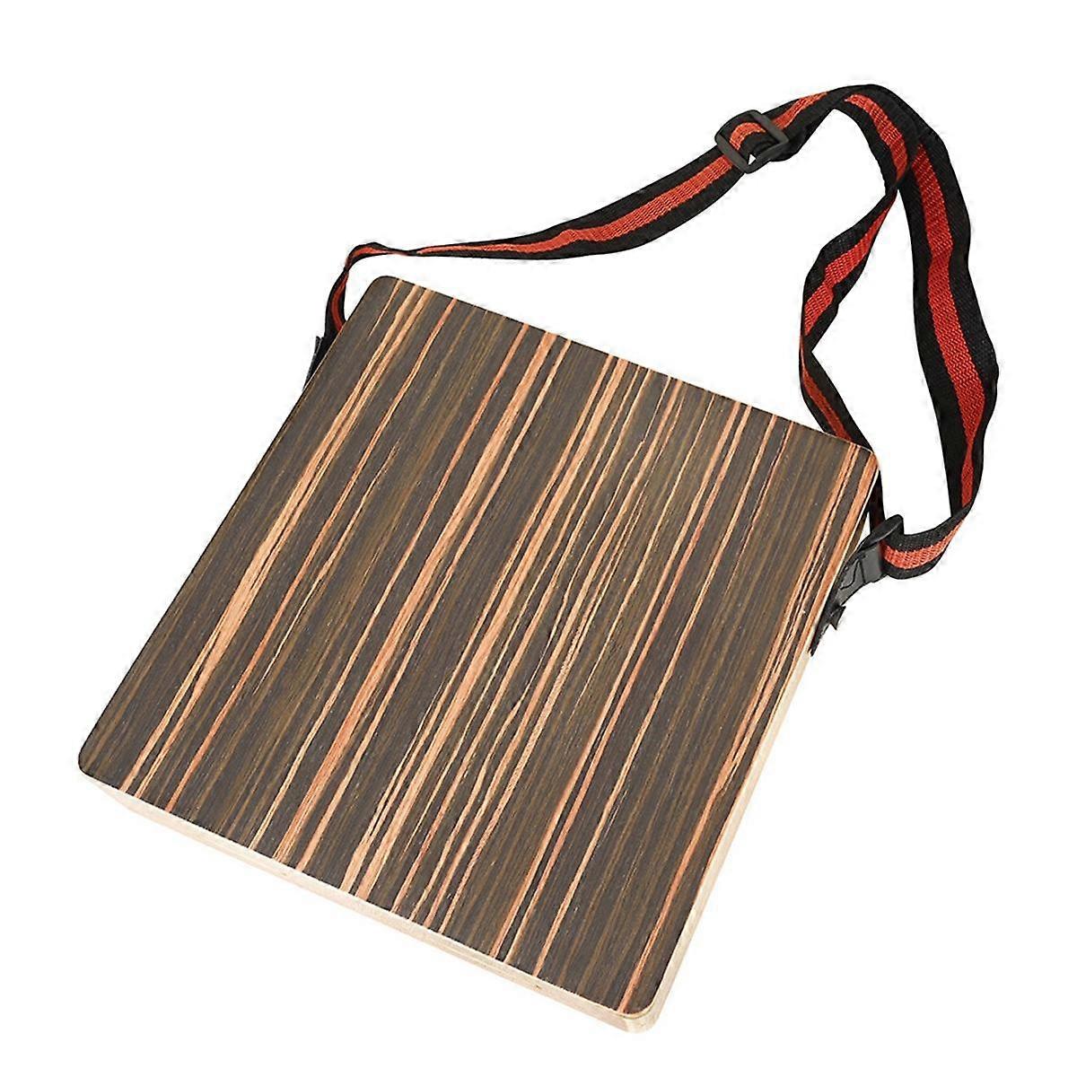 Travel Cajon τύμπανο, φορητό ρυθμιζόμενο τόνο παχύ ξύλινο Cajon με ρυθμιζόμενο λουράκι, κιτ κρουστών οργάνων