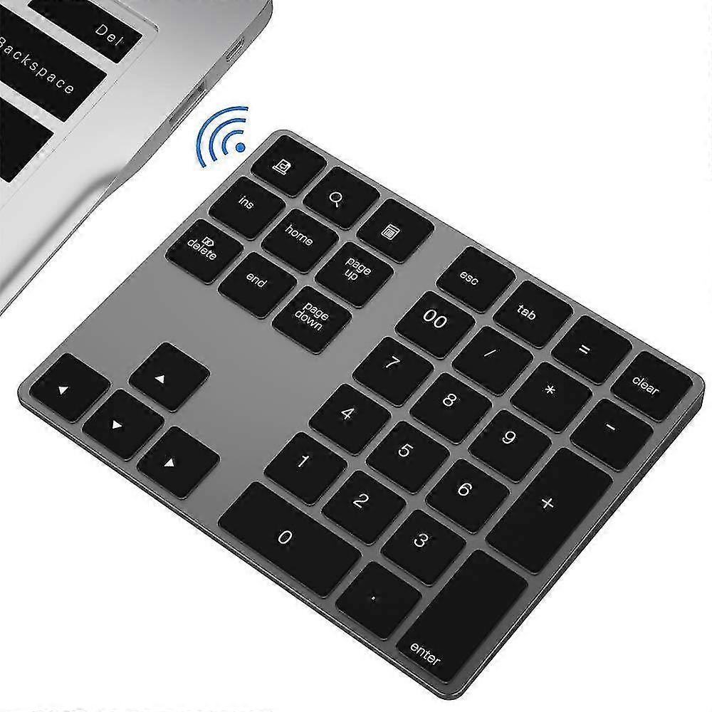 Bluetooth numeriek toetsenblok met meerdere snelkoppelingen 34-toetsen numeriek toetsenblok draadloze draagbare slanke nummerblok