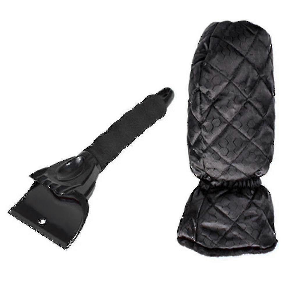 Ice Scraper Mitt For Windshield Waterproof Snow Scraper With Lined