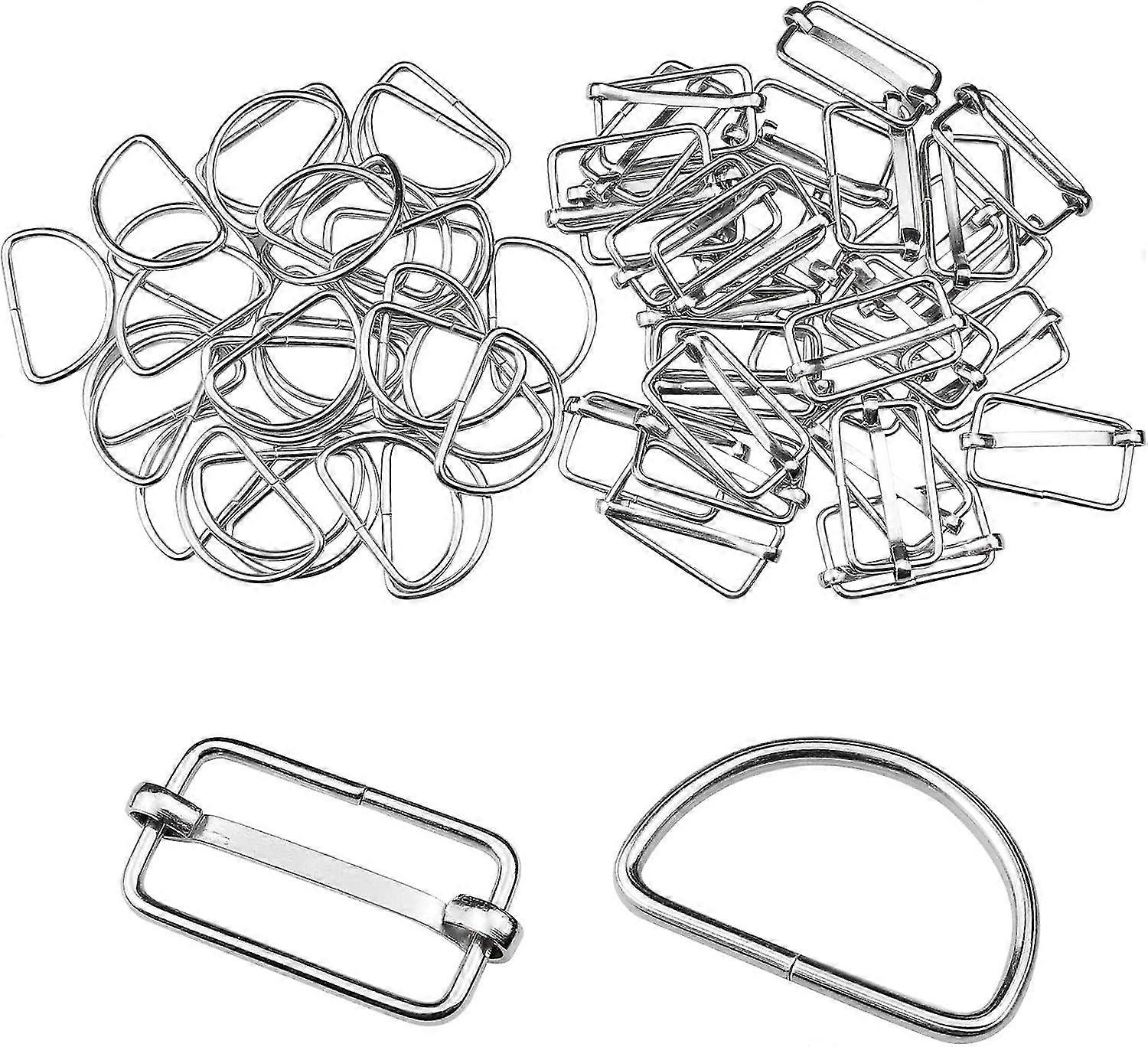 D Rings Set For Handbags And Backpacks (silver)