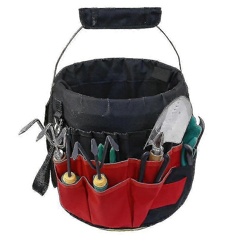 Bucket Tool Organizer - Liner Insert For Construction, Garden, Carpenter Red Green