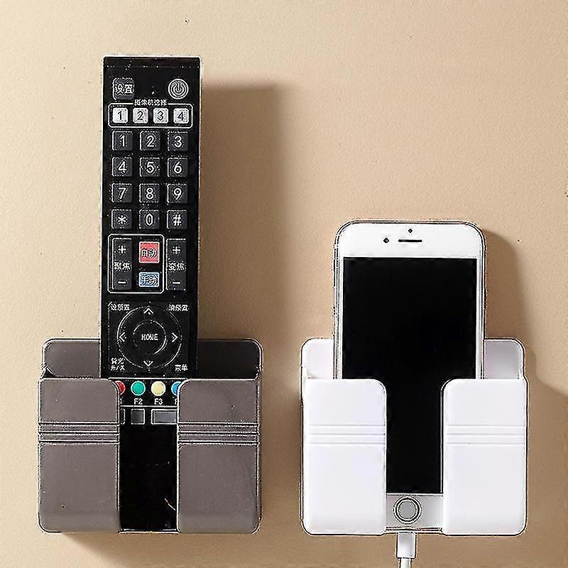 New Wall-mounted Storage Box Storage Box Remote Installation Mobile Phone Plug Wall-mounted Charging Multi-function Bracket Bracket