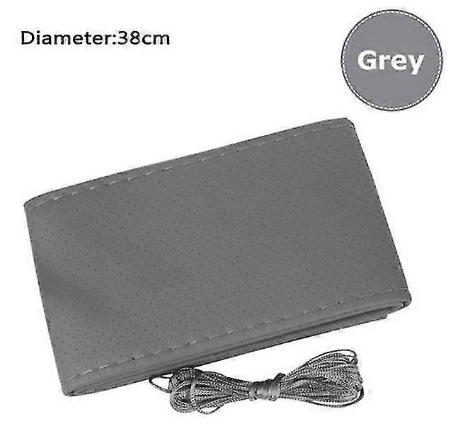 (bei)Volan diy 38cm Acopera Soft B pe volanul masinii cu si accesorii interioare thread