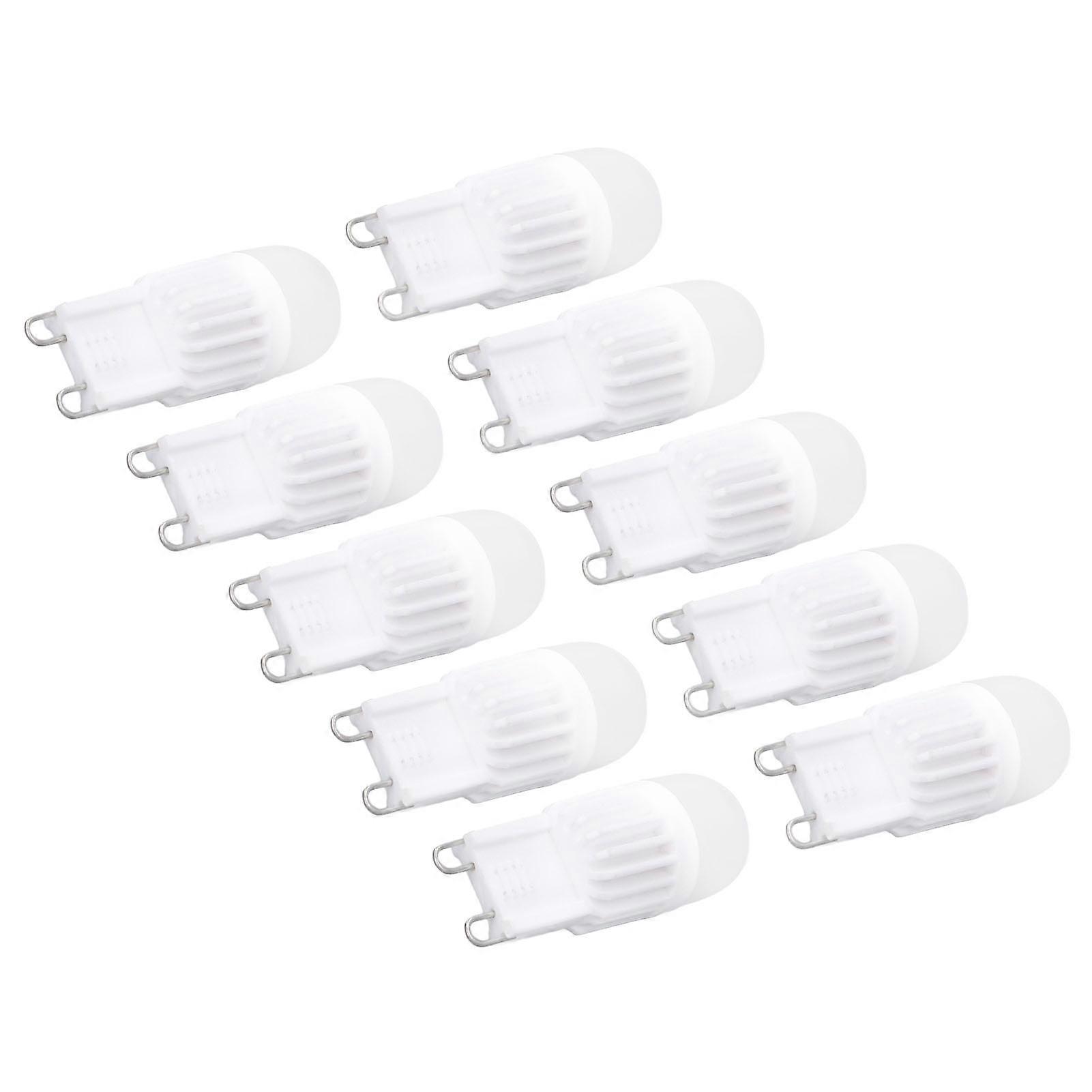 G9 Bulb 500lm 2W Dimmable LED Ceiling Light Replacement Warm White 220V 10 Pack