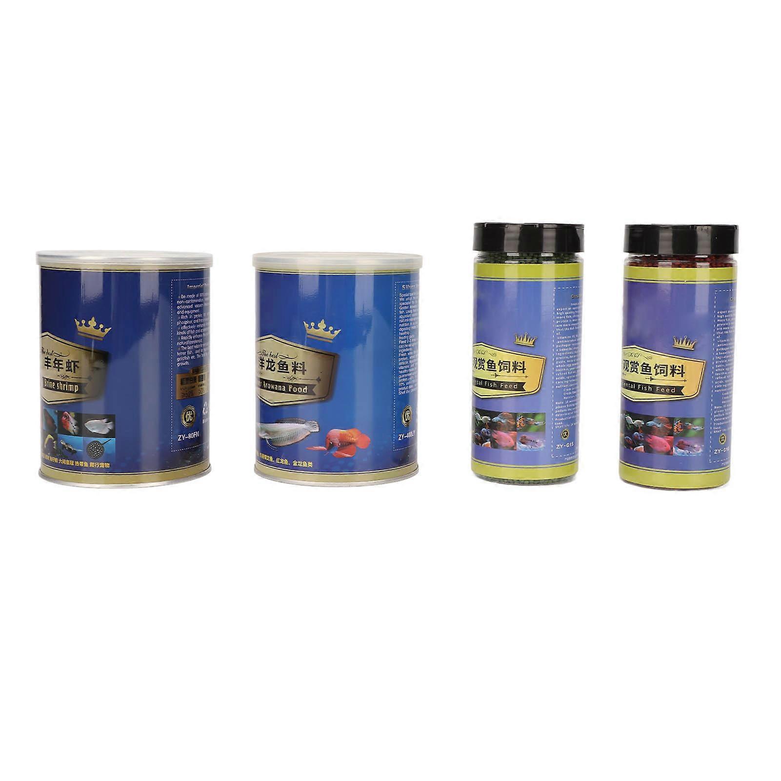 Freeze-Dried Fish Food Brine Shrimp for Arowana Blood Parrot Fish - Enhance Color Floating Nutritious 24 Months Shelf Life