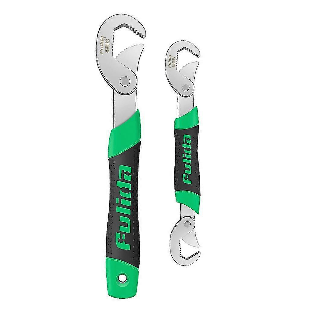 2pcs/set Universal Wrench Carbon Steel Non-slip Multi-function Universal