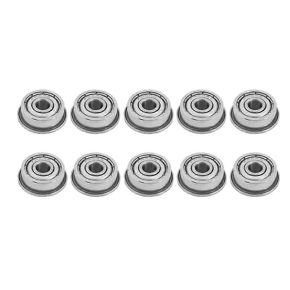 F624ZZ Double Shielded Miniature Flanged Ball Bearings 4x13x5mm (10pcs)