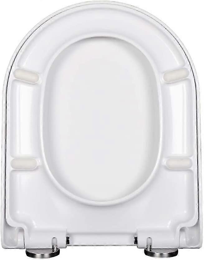 V-shaped And U-shaped Toilet Seat With Soft Closing And Easy To Clean White With A Quick Release Button (u)-q