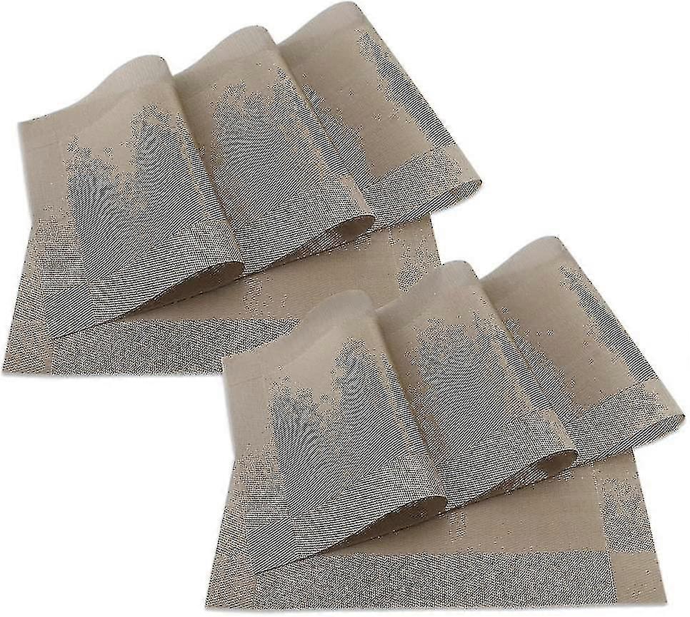 Set De 8 sets de table en vinyle fourmi. Tissé pour Kit Sets de Table 45cm * 30cm