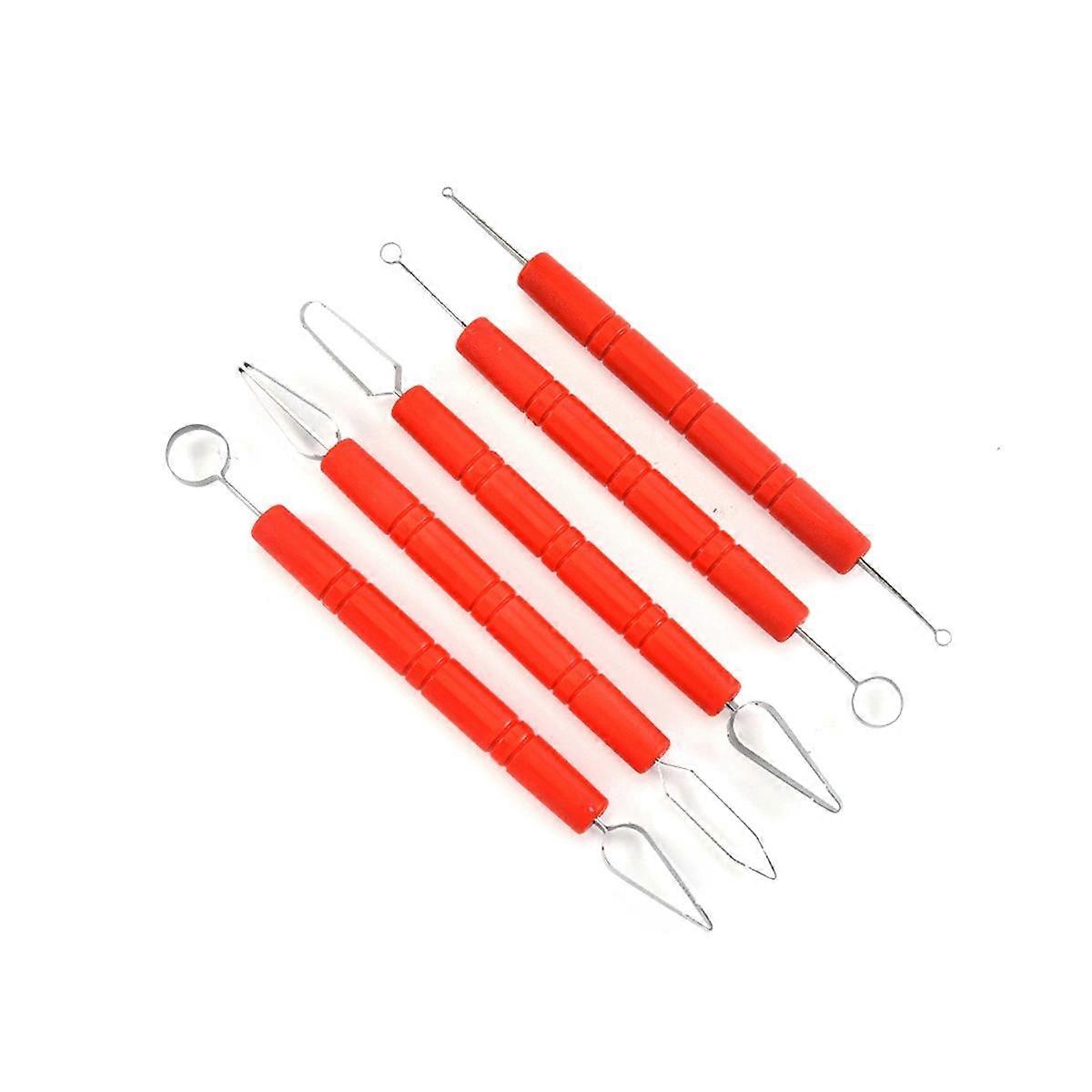 5 Pieces of Stainless Steel Pottery Tools Set Pottery Tools Polymer Clay Modeling Tools Wax Carving
