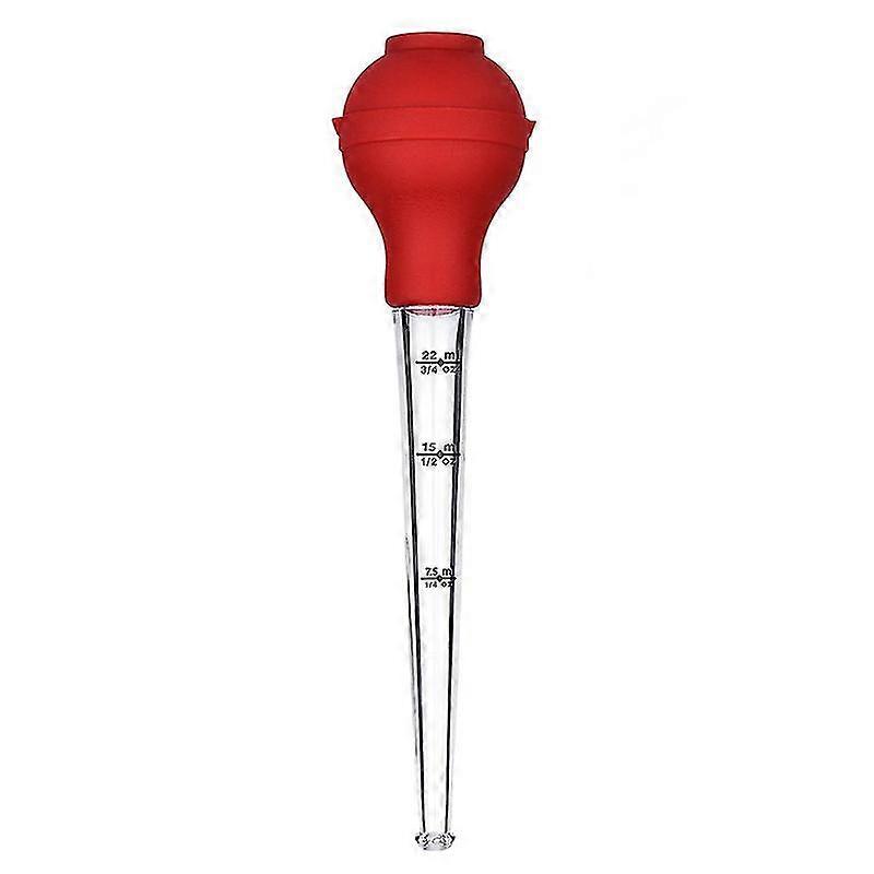 Arbecue Chicken Gravy Pear With Cleaning Brush, (1sets, Red)