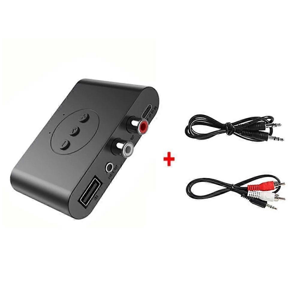 Bluetooth 5.0 Audio Receiver U Disk RCA 3.5mm AUX Jack Stereo Wireless Adapter For Speaker Car Audio Transmitter Handsfree Call