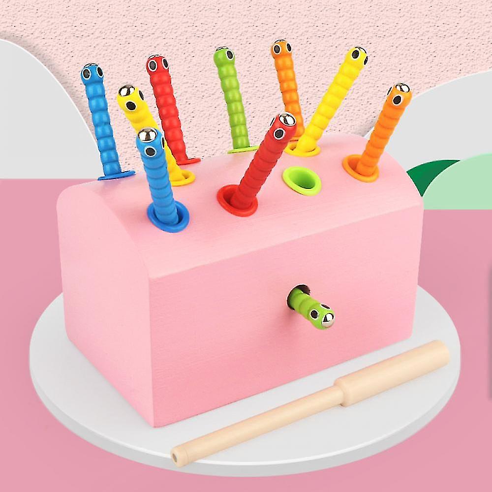 Catching Insects Game Magnetic Childrens Early Education Intellectual Development Wooden Interactive Toys