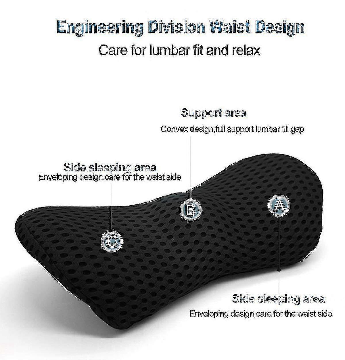 Seat Cushion, Orthopedic Memory Foam Support Pillow For Sciatica