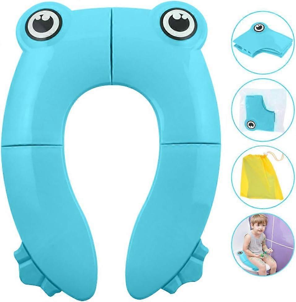 Baby Toilet Seat Foldable Child Seat Reducer, Travel Foldable Toilet Seat for Child/Infant,Easy to Carry Child Toilet Reducer
