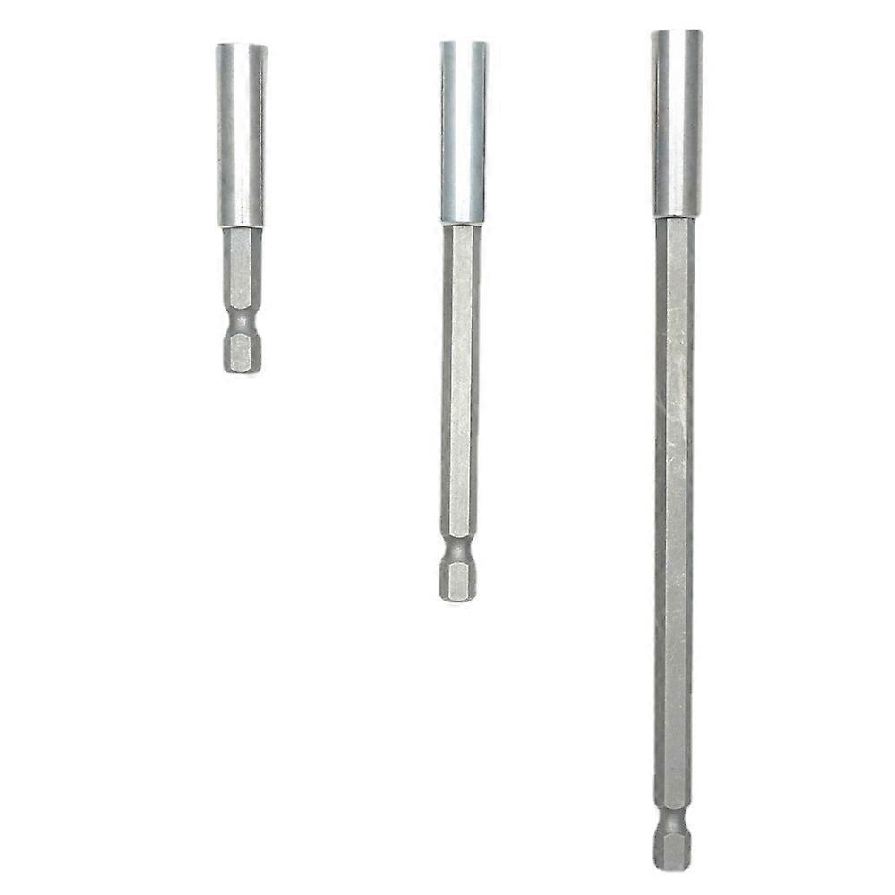 2pcs Hand Electric Drill Hexagonal Handle Big Head Pop-up Quick-off Self-Locking Connecting Rod Electric Drill Driver Lengthened Quic