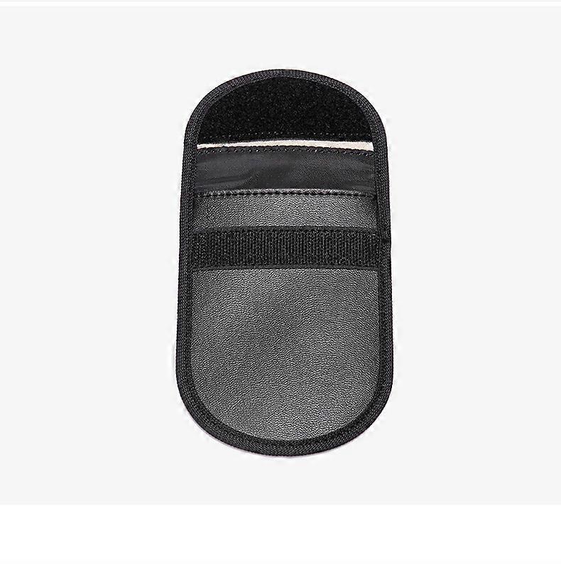 PU car key bag (black) car key signal shielding bag key bag key chain protection bag
