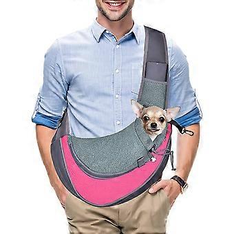 Cuby Pet Sling Carrier til små hunde Katte, Snor & Lynlås Sikkerhedskrog Tredobbelt Design
