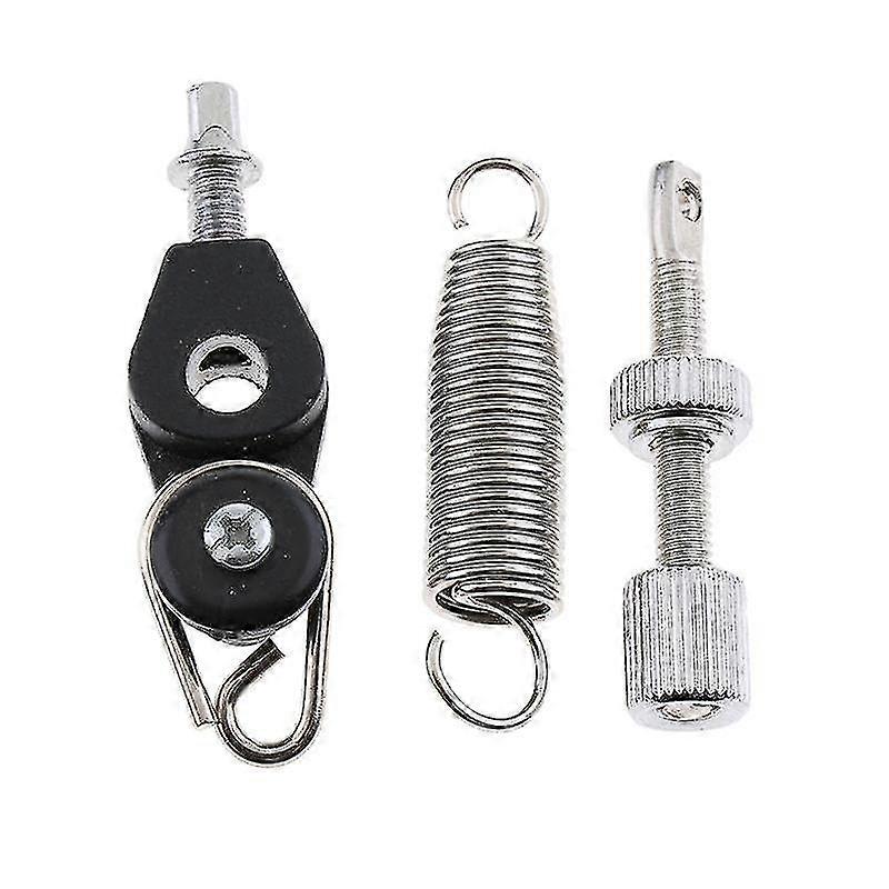 2Pcs Metal Bass Drum Foot Pedal Spring with D-Ring Springs Tensioner for Drummer Percussionist