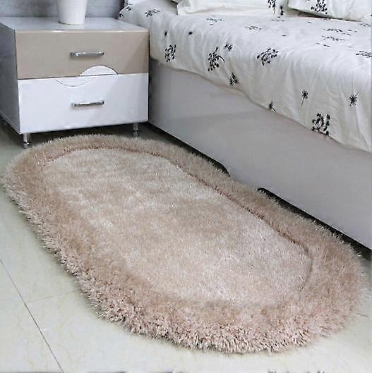 Elastisk siden oval matta vardagsrum sovrum matta golvmatta