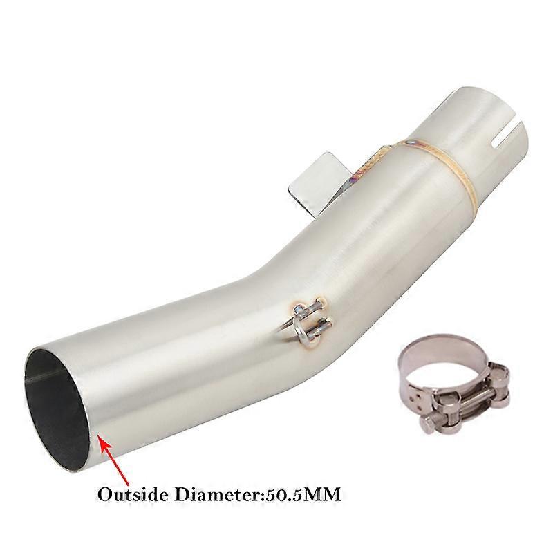 Sistema de Escape para motocicleta, tubo de enlace medio de acero inoxidable para Macbor Montana XR5 XR 5, aos 2019 a 2024