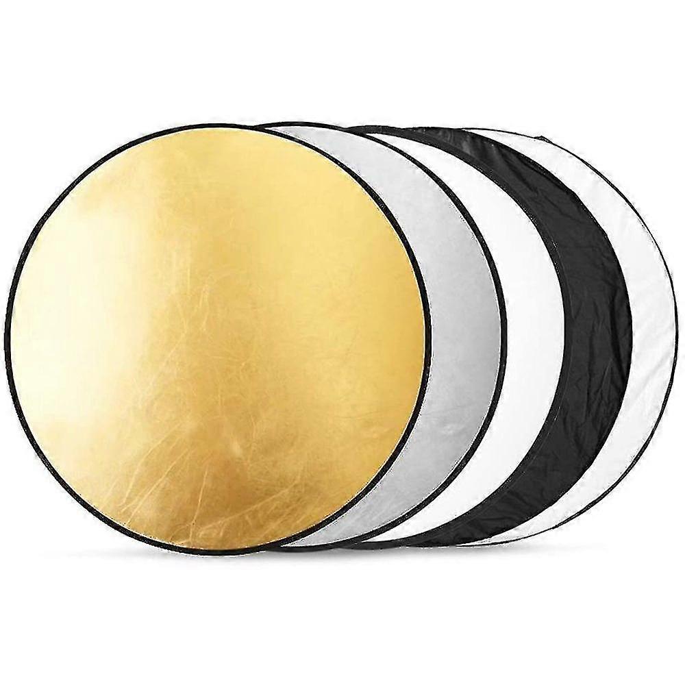 5 In 1 Light Reflector (60cm ) Reflector Photography Portable Foldable For Camera Reflector Studio Light Diffuser