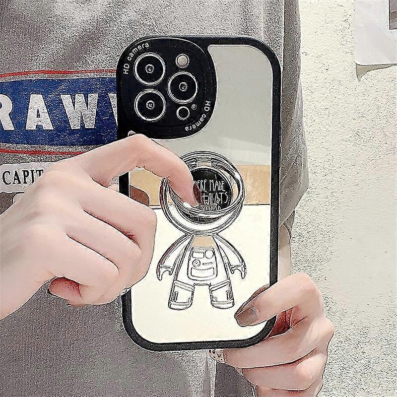 Mirror Kickstand Case Compatible With Iphone 13 Pro Max/13 Pro/13, Astronaut Pc Protective Cover