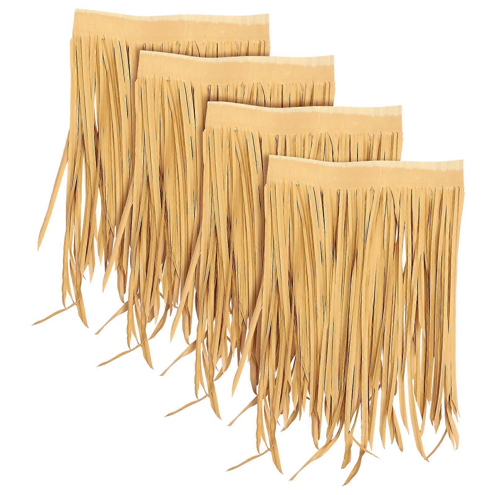 4 stk simulerte tekketak kunstig tekke takpark halm tak skygge dekor