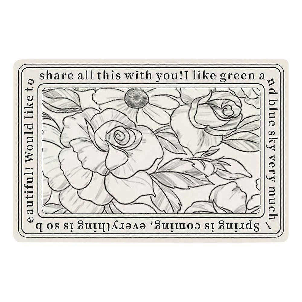 Anti Fouling Bathroom Carpet With Super Absorbent Fast Drying Rubber Backing