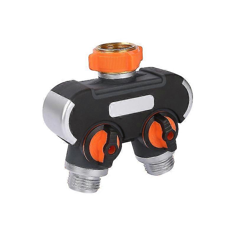 Valve Tap Splitter, 2 Way Hose Tap Connector, Y Valve Tap Splitter Hose Connector, Water Taps Distributor 2 Way, Hose Splitter, Can Be Divided I