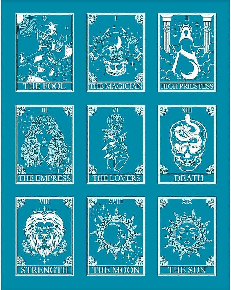4x5 Inch Tarot Pattern Silk Screen for Polymer Clay Sorceress Silk Screen Printing Stencils Reusable Clay Stencils Non-Adhesive Transfer Stencil for P