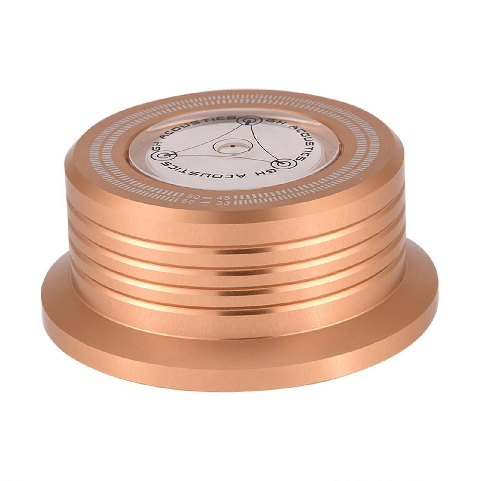 50Hz Turntable Disc Record Stabilizer Clamp with Bubble Level for LP Vinyl Record Player