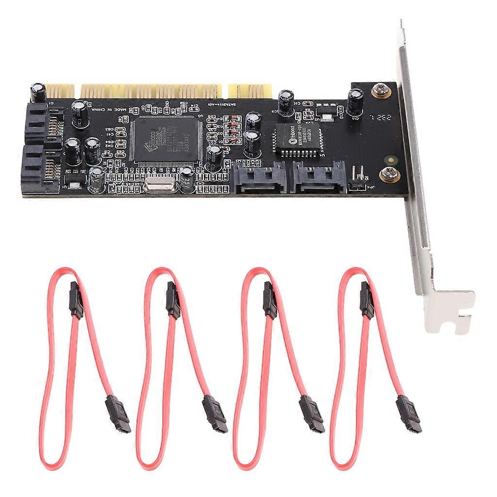 Internal PCI Expansion Controller for 4 Sata Ports for Raid Desktop PC Board HDD