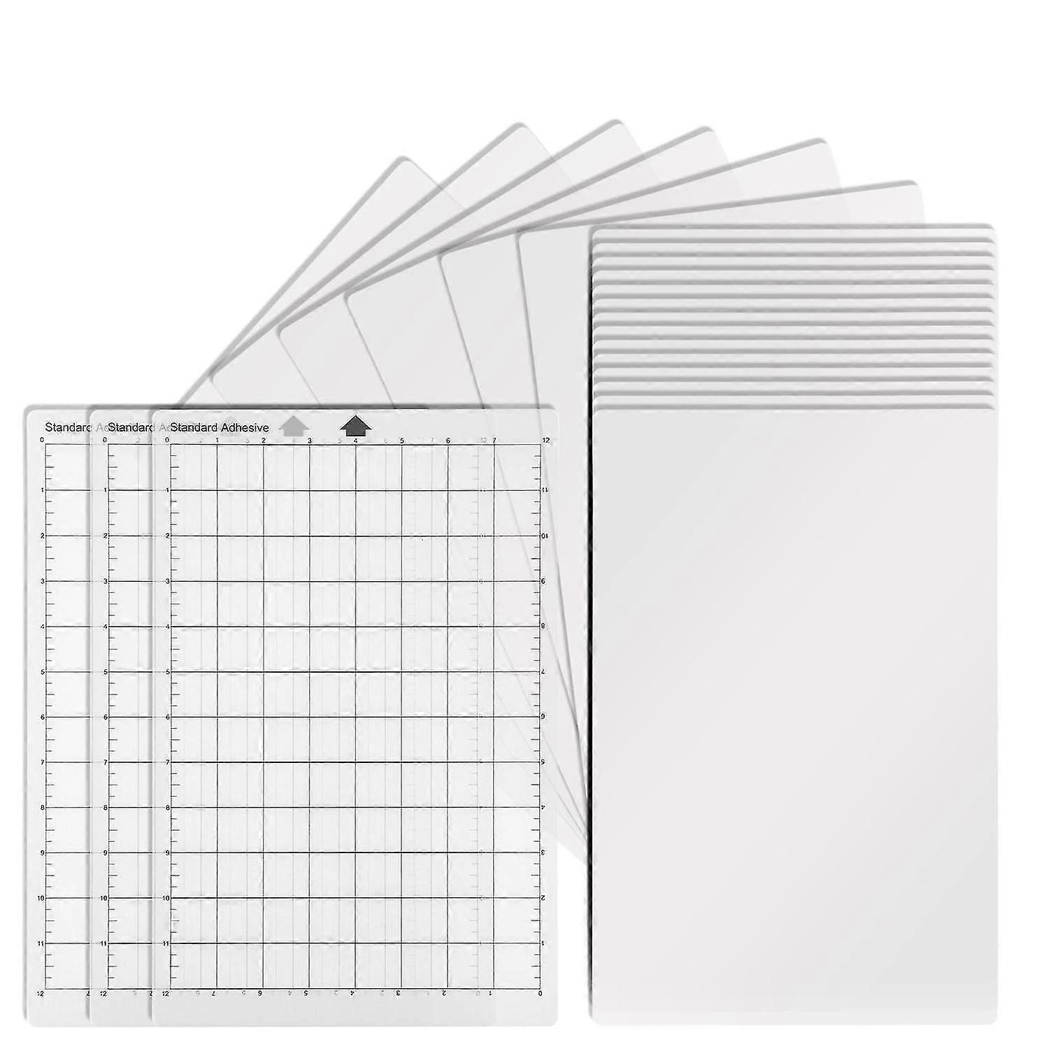 Blank Stencil Sheets with 3pcs Replacement Cutting Mat Non-Slip,12x12"