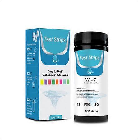 Water quality testing paper,7 in 1 Water Test Kit, Drinking Water Testing Strips, Well Tap Home Water Drinking Quality Test, for Lead PH Chlorine