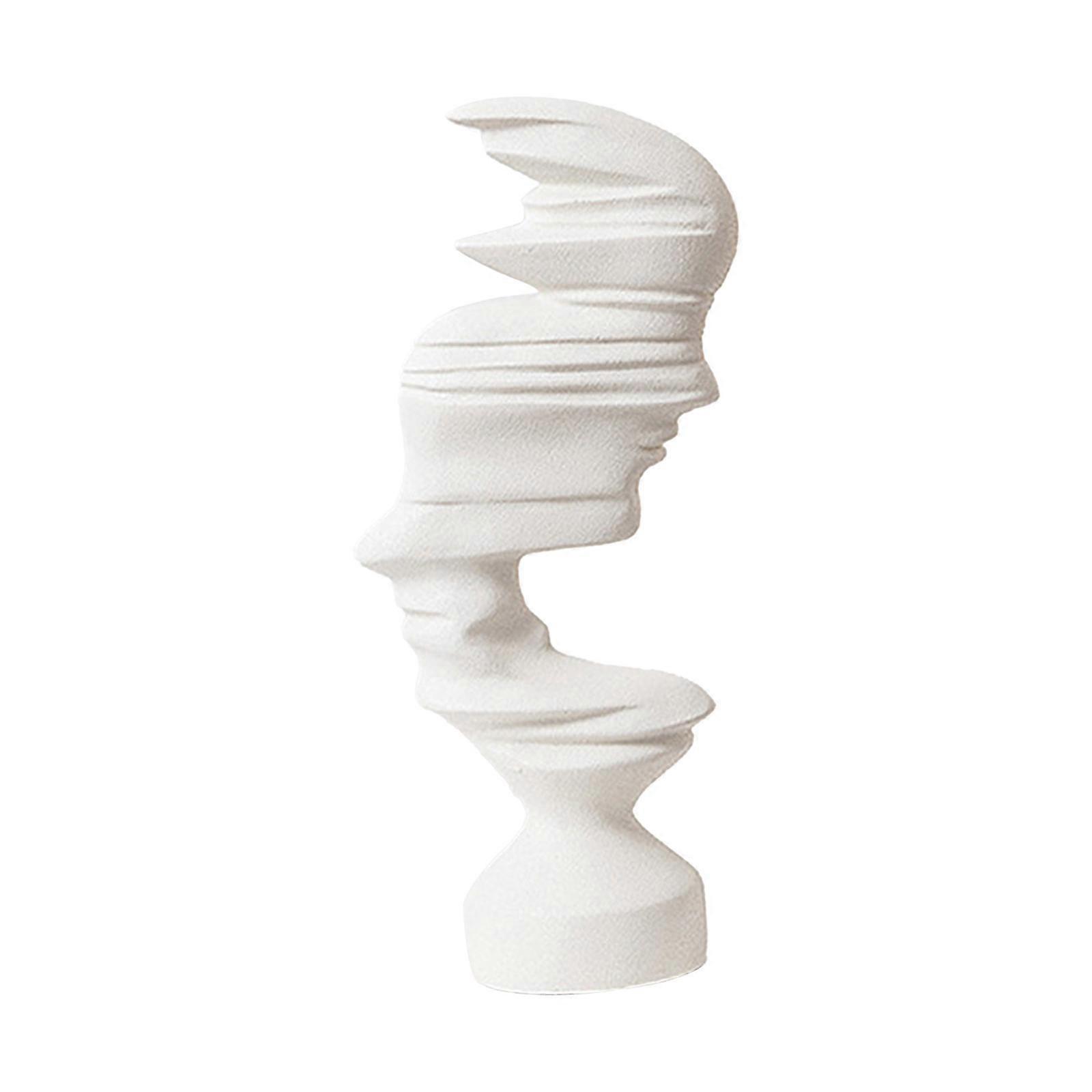 Statue décorative en forme de visage humain, artisanat moderne pour bureau, restaurant, bibliothèque, maison