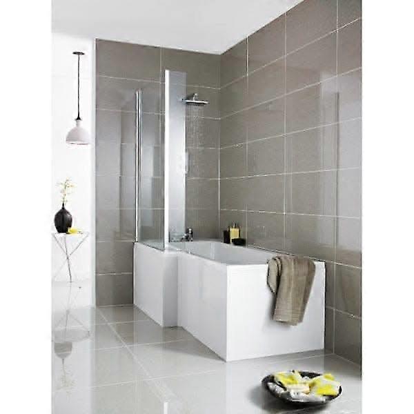Nuie L Shaped Shower Bath Front Panel - 700mm - White