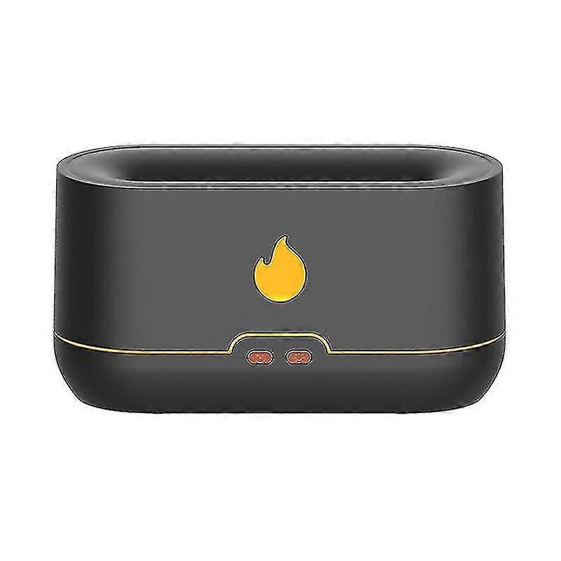 Flame Aroma Diffuser Air Humidifier Ultrasonic Flame Humidifier Black
