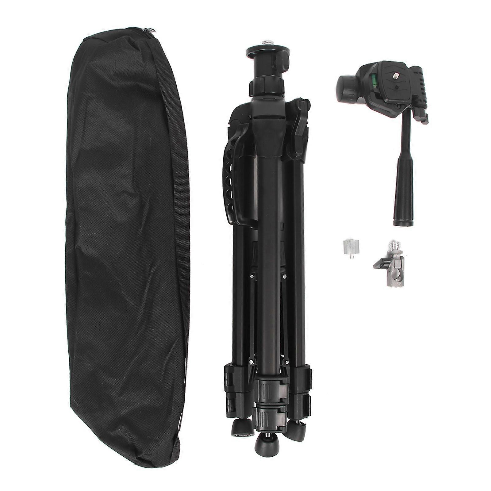 حامل ثلاثي القوائم على مستوى الألومنيوم عالي الدقة 360 درجة حامل ثلاثي القوائم قابل للدوران مع محول قطري 1/4