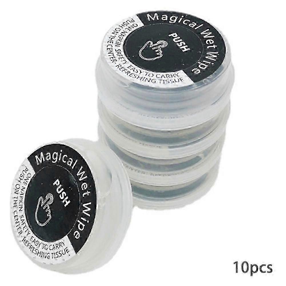 Press-type Disposable Hand Wipe Portable Wet Dry Separation Wet Wipe Multipurpose Compressed Towel