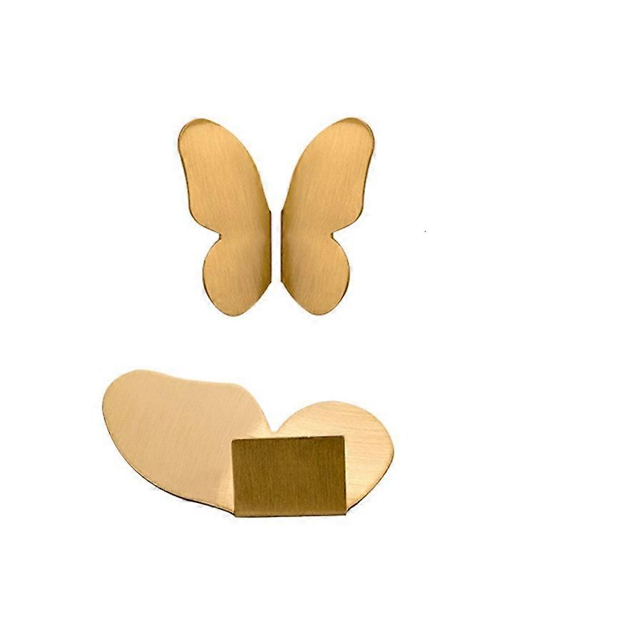 Transforme móveis com alças de borboleta de latão dourado