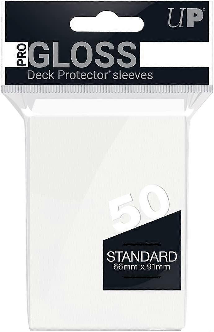 PRO-Gloss (50ct) Standard Deck Protector Sleeves - White