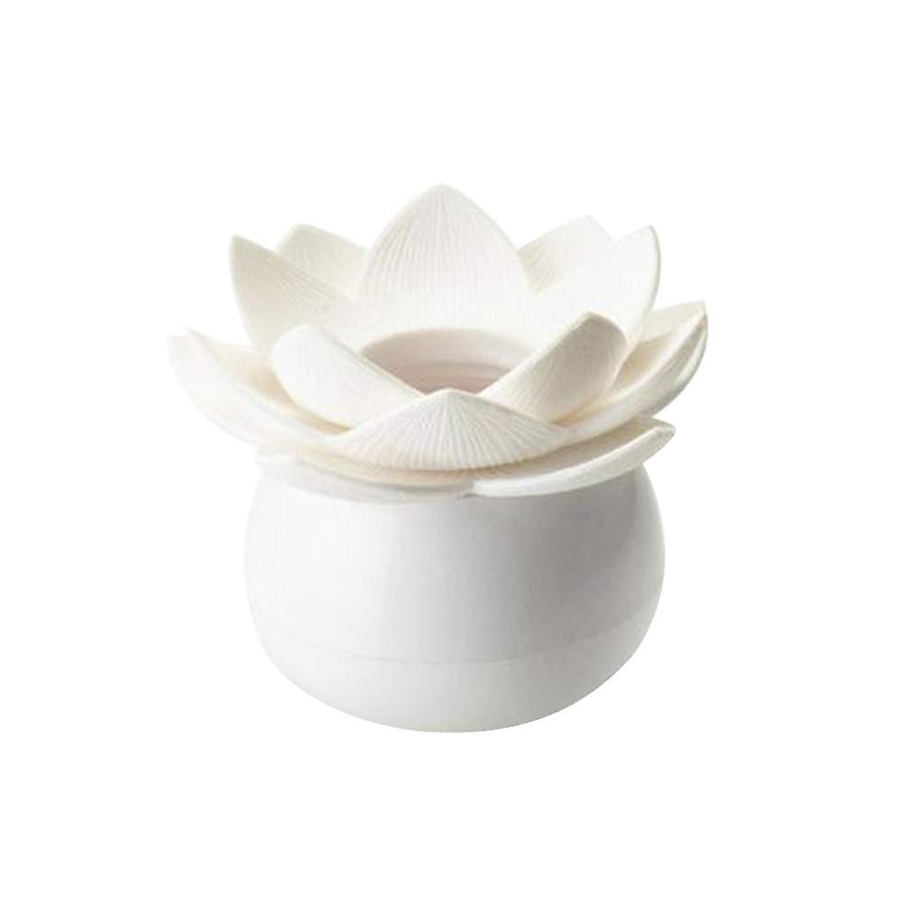Cotton Swab Toothpick Holder Dispenser Box With Clear Lid - White Countertop Storage For Cotton Swabs Toothpicks Box