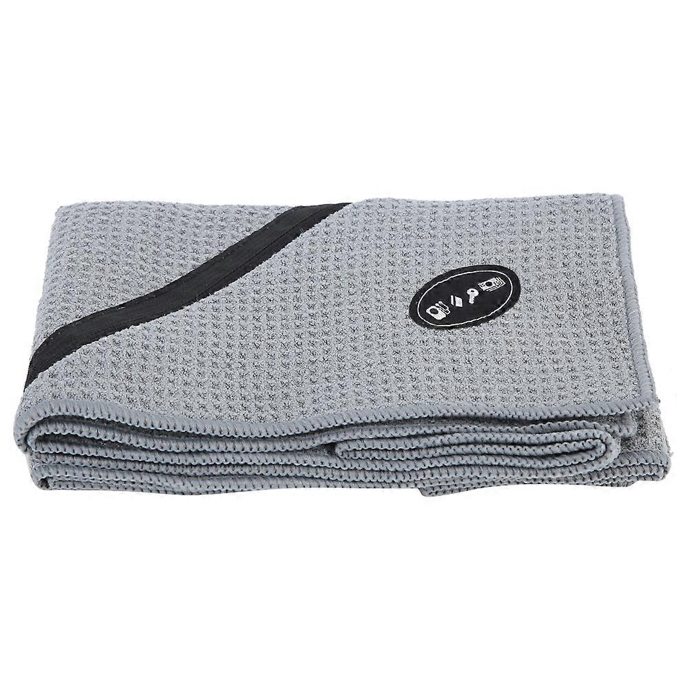 Clean And Wipe Sweat Zipper With Pineapple Checked Two-color Sport Towel(Gray)