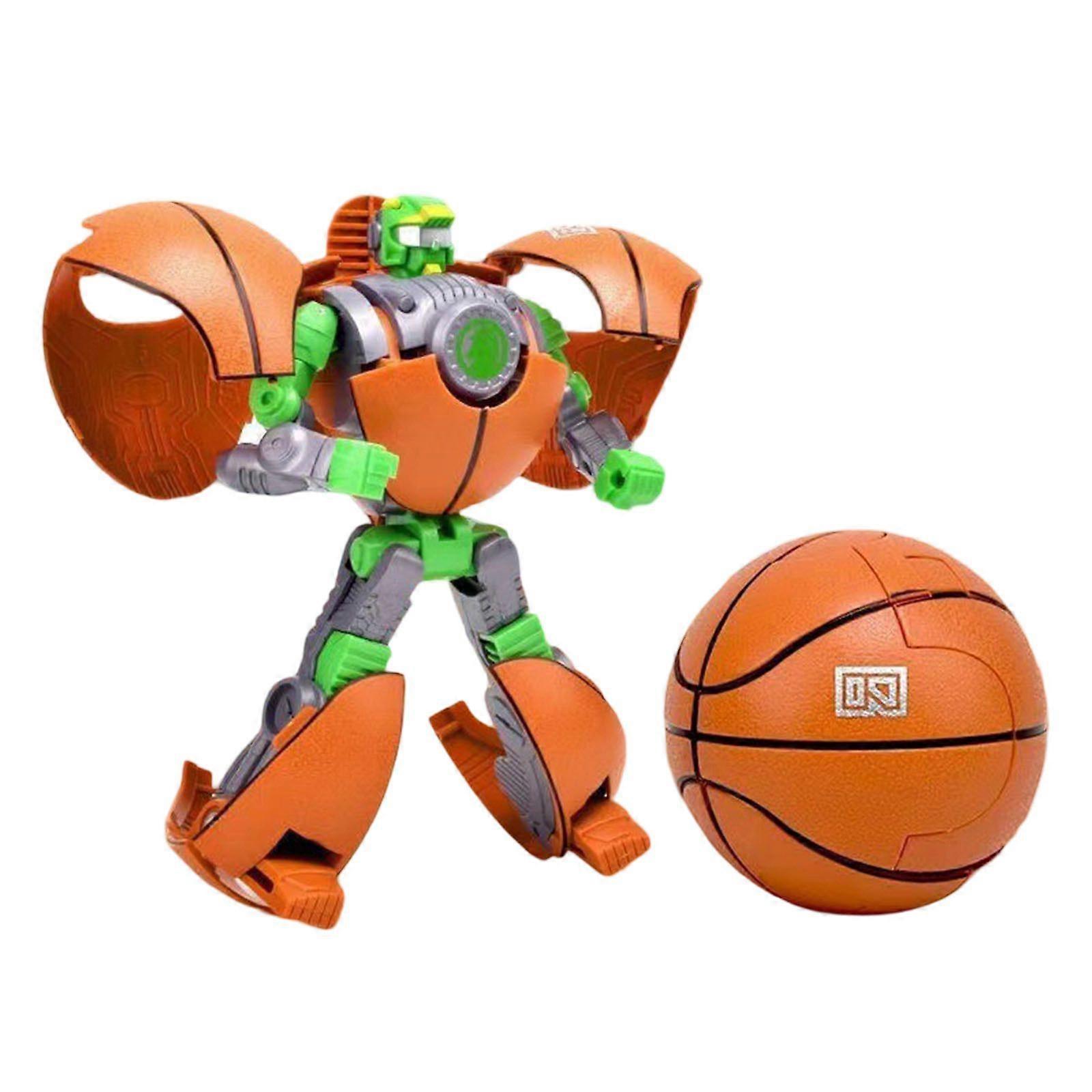 Sports Ball Shape Transforming Robot Transforming Basketball Robot Football Transforming War Toy Flye251552
