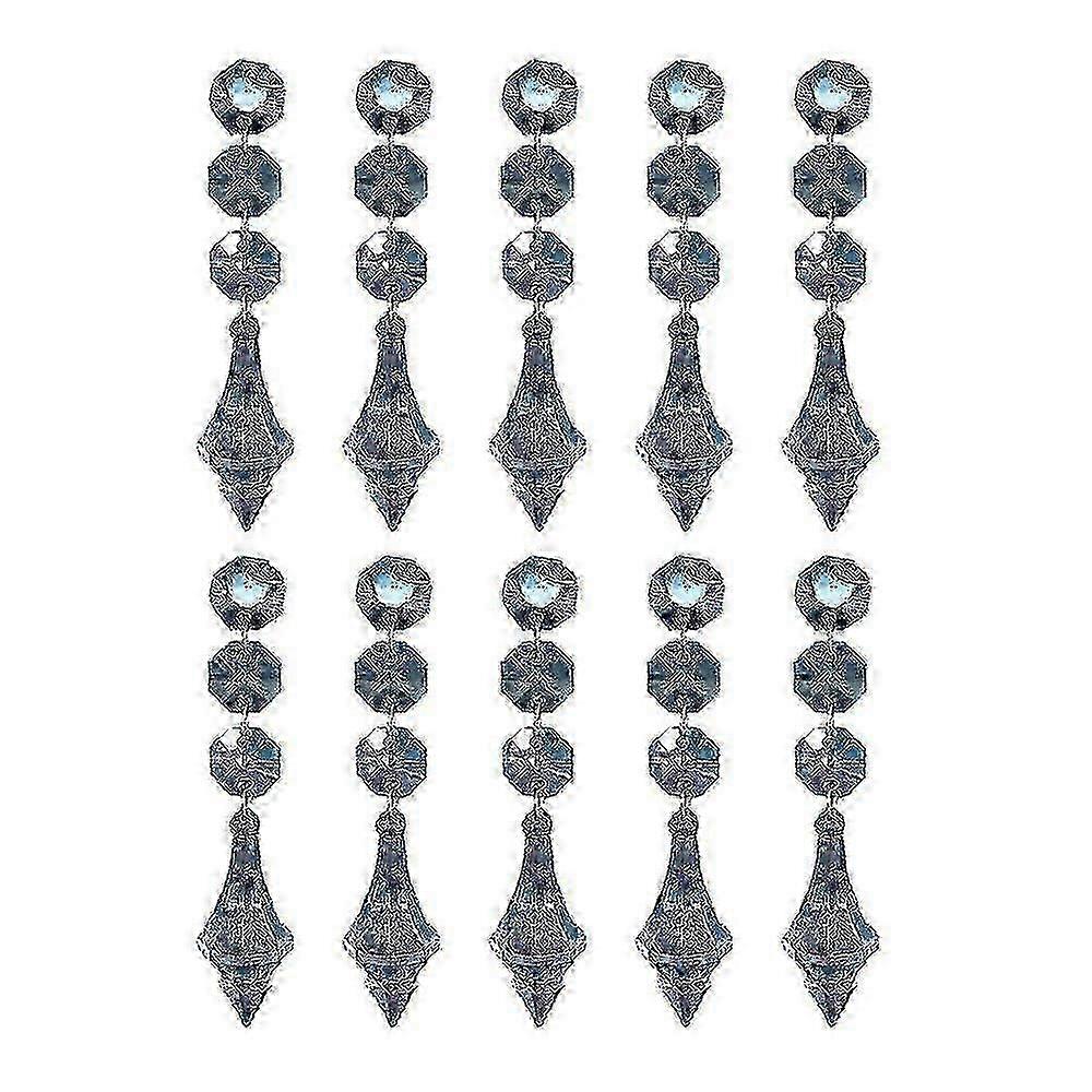 10stk krystalllysekrone prisme, akryl krystall lysekrone prisme anheng glass krystall g
