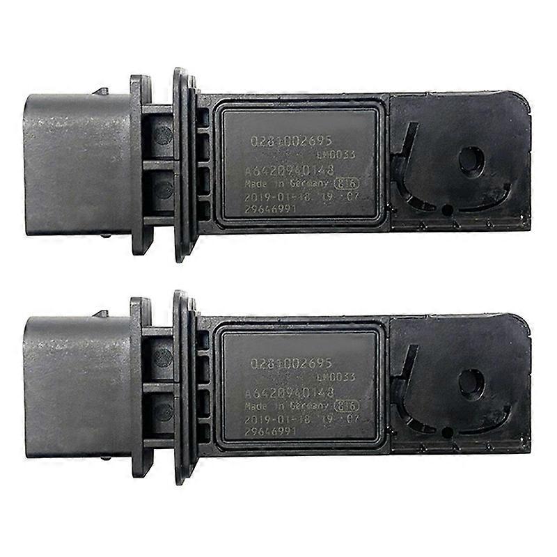 2x Sensor de medidor de flujo de coche Maf Sensor de masa 0281002695 A6420940148 para -